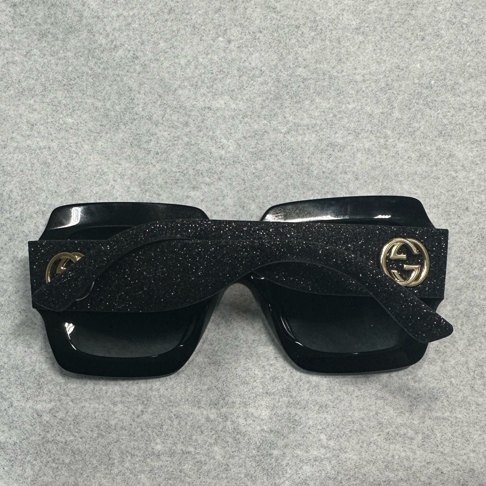 Gucci sparkle/glitter oversized sunglasses